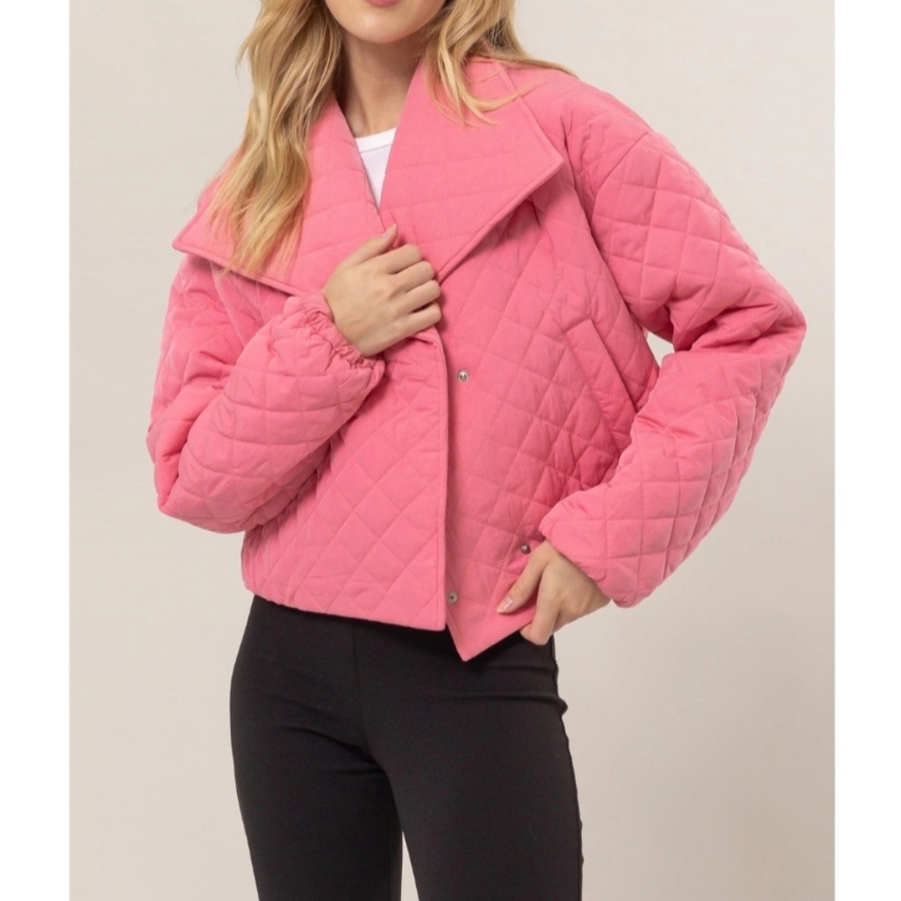 Quilted Pink Women's Jacket